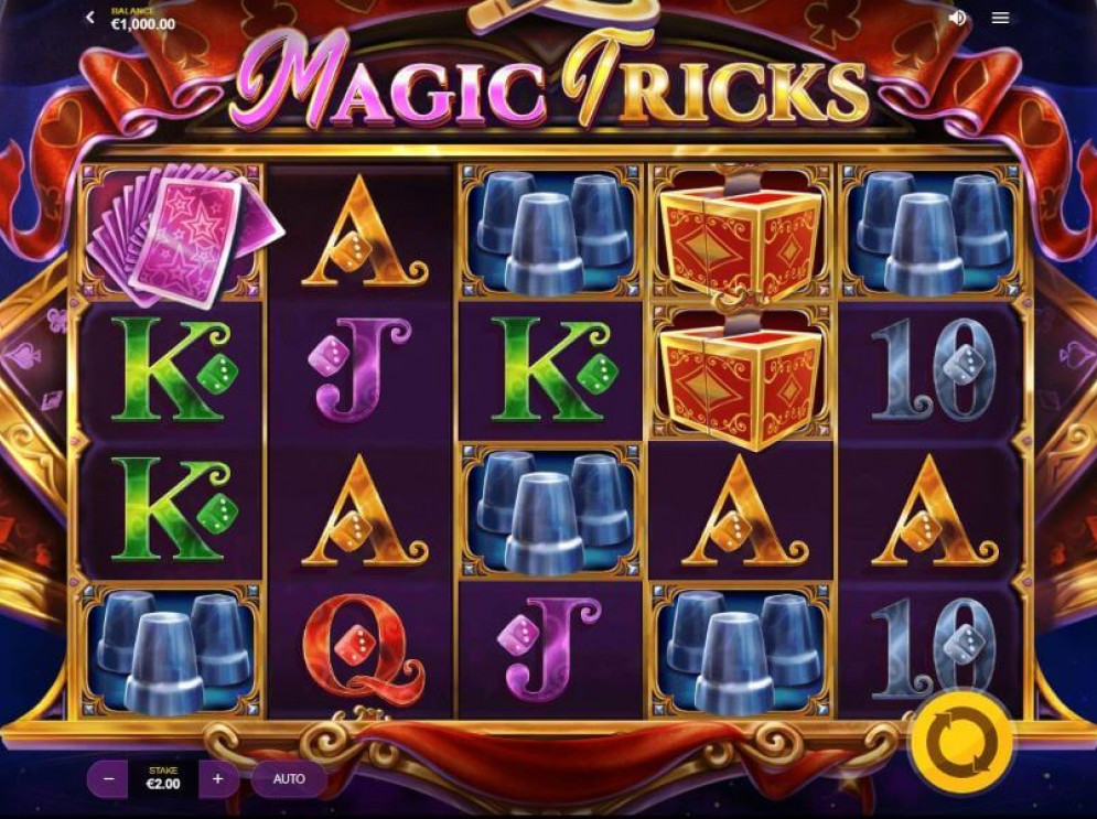 Скриншот слота Magic Tricks от Red Tiger Gaming