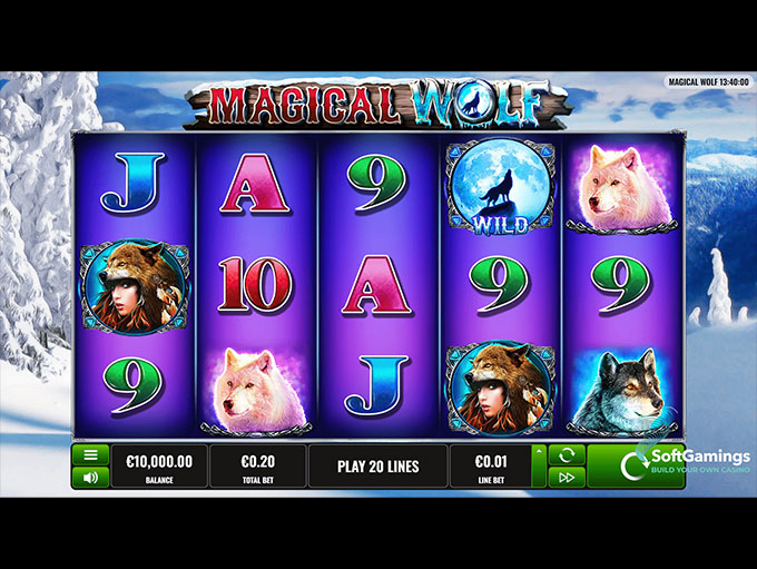 Скриншот слота Magical Wolf от Platipus