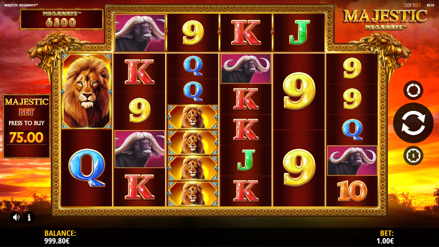 Скриншот слота Majestic Megaways от iSoftBet