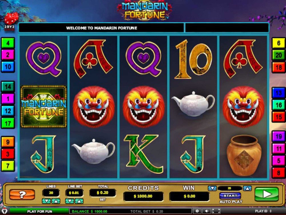 Скриншот слота Mandarin Fortune от 2 By 2 Gaming