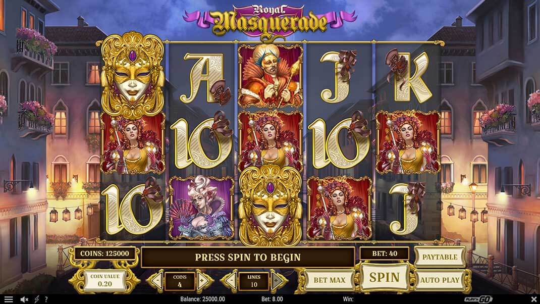 Скриншот слота Masquerade от Red Tiger Gaming