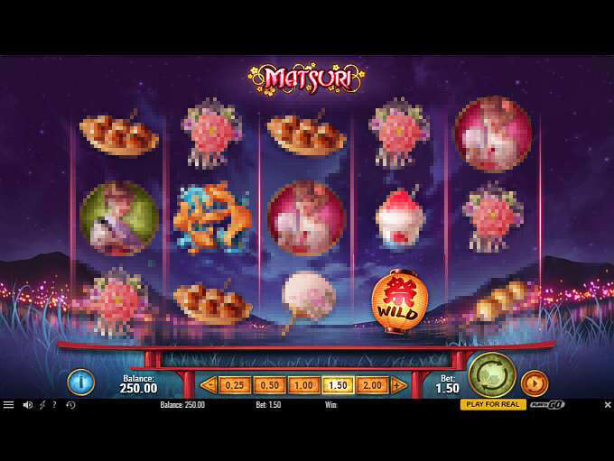Скриншот слота Matsuri от Play'n GO