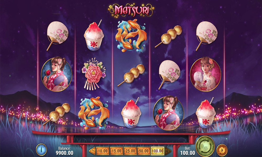 Скриншот слота Matsuri от Play'n GO