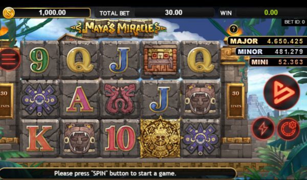 Скриншот слота Maya’s Miracles от SimplePlay