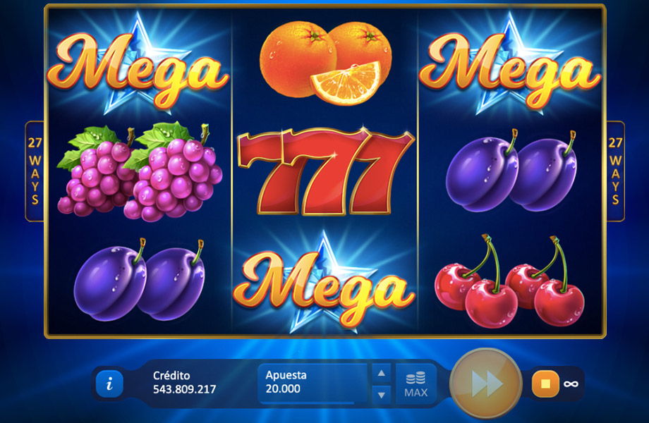 Скриншот слота Mega Burning Wins: 27 Ways от Playson