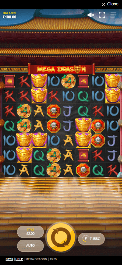 Скриншот слота Mega Dragon от Red Tiger Gaming