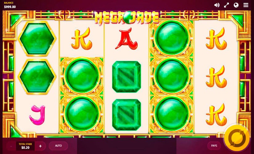 Скриншот слота Mega Jade от Red Tiger Gaming