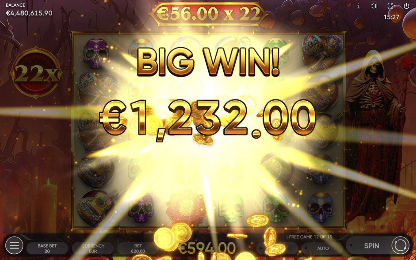 Скриншот слота Игра Mexico Wins от Booming Games