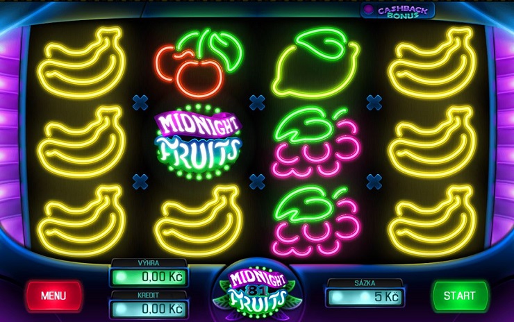 Скриншот слота Midnight Fruits 81 от Apollo Games