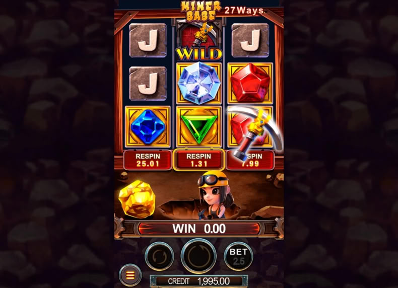Скриншот слота Miner Babe от JDB Gaming