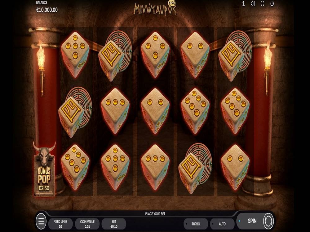 Скриншот слота Minotauros Dice от Endorphina