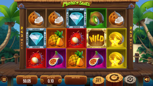 Скриншот слота Monkey Slots от Synot Games