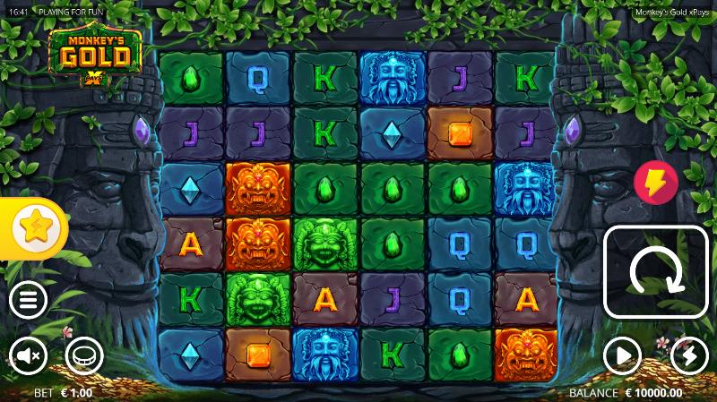 Скриншот слота Обзор игрового автомата Monkey’s Gold xPays от Nolimit City