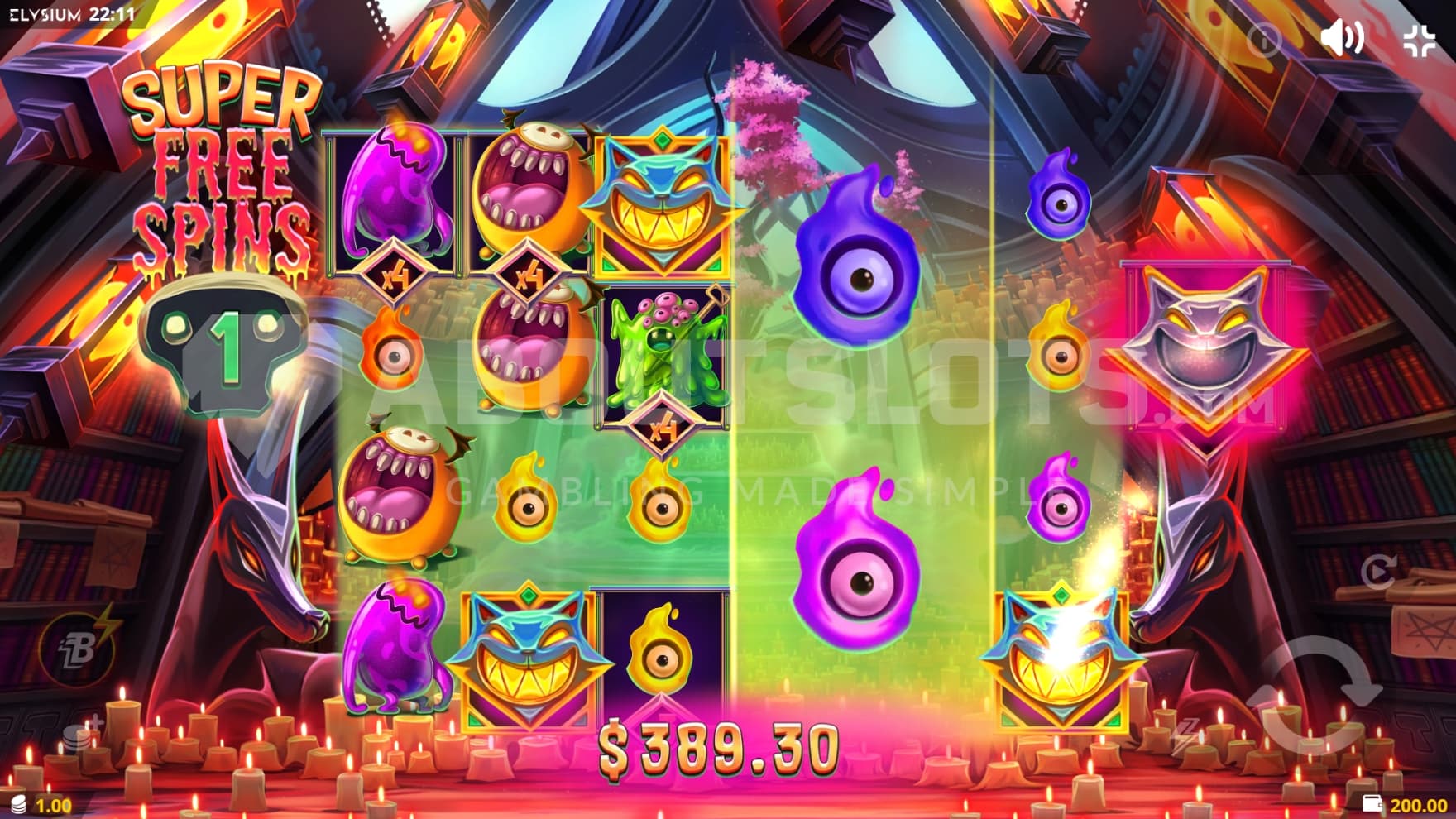 Скриншот слота Monster Clone от Mobilots