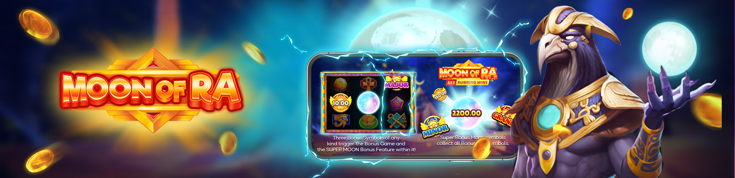 Скриншот слота Moon of Ra: Running Wins от Fugaso