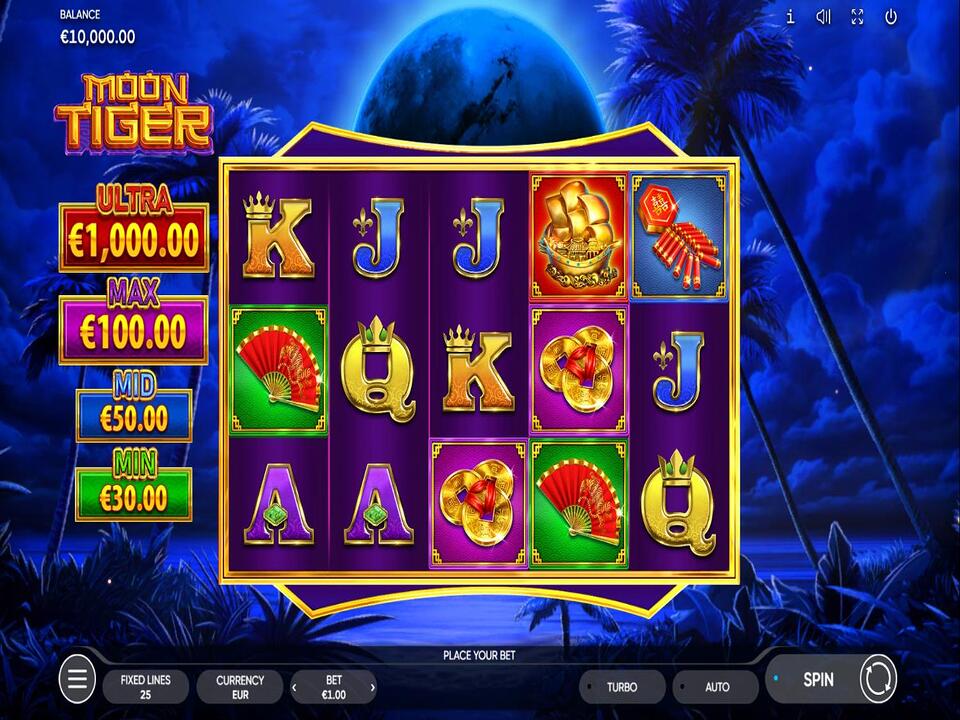 Скриншот слота Moon Tiger от Endorphina