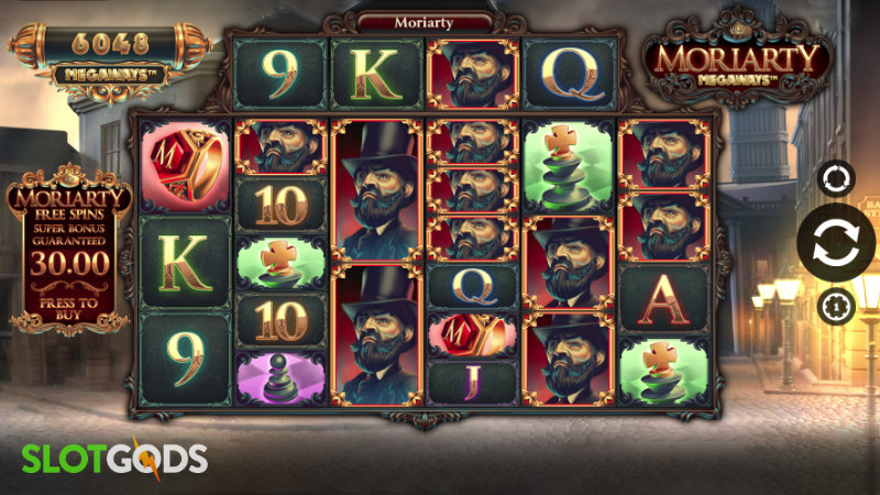Скриншот слота Moriarty Megaways от iSoftBet