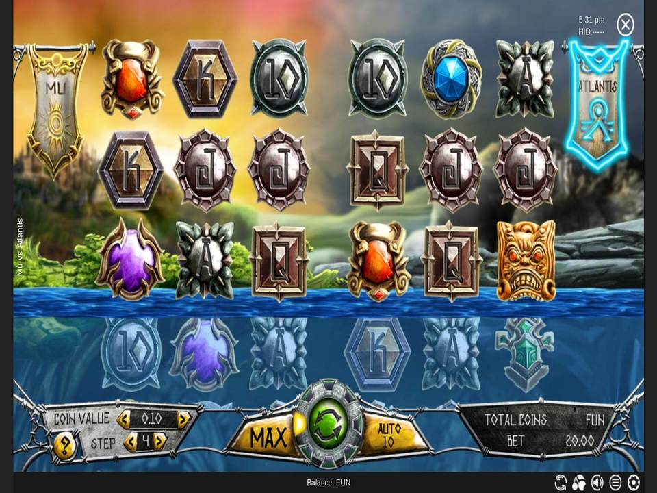 Скриншот слота Mu vs Atlantis от Espresso Games