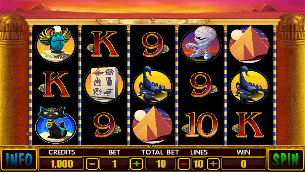 Скриншот слота Mysteries of Egypt от Red Rake Gaming