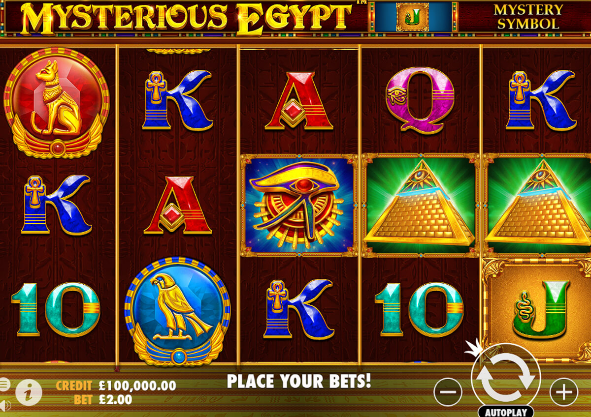 Скриншот слота Mysterious Egypt от Pragmatic Play