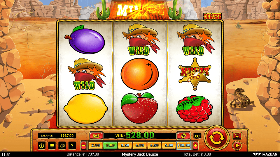 Скриншот слота Mystery Jack Deluxe от Wazdan