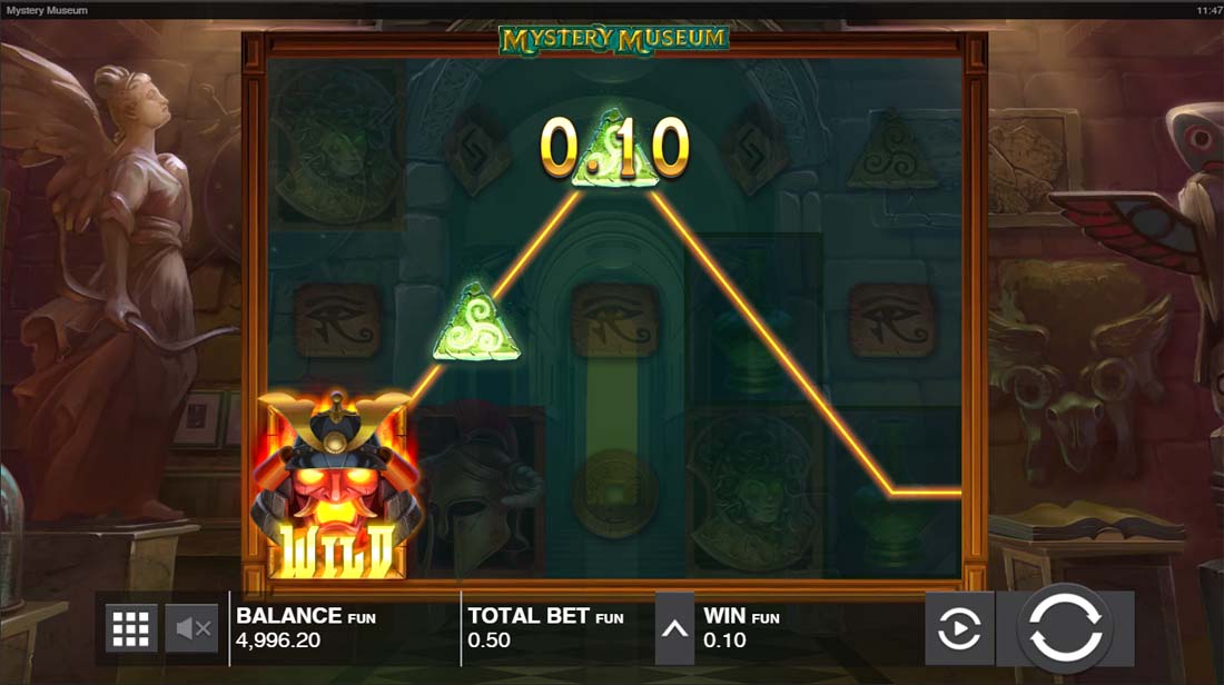 Скриншот слота Mystery Museum от Push Gaming