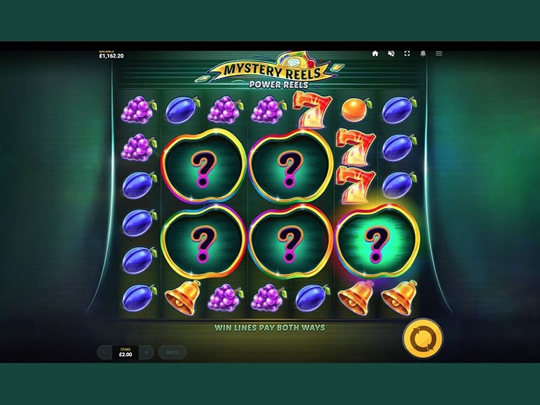 Скриншот слота Mystery Reels Power Reels от Red Tiger Gaming