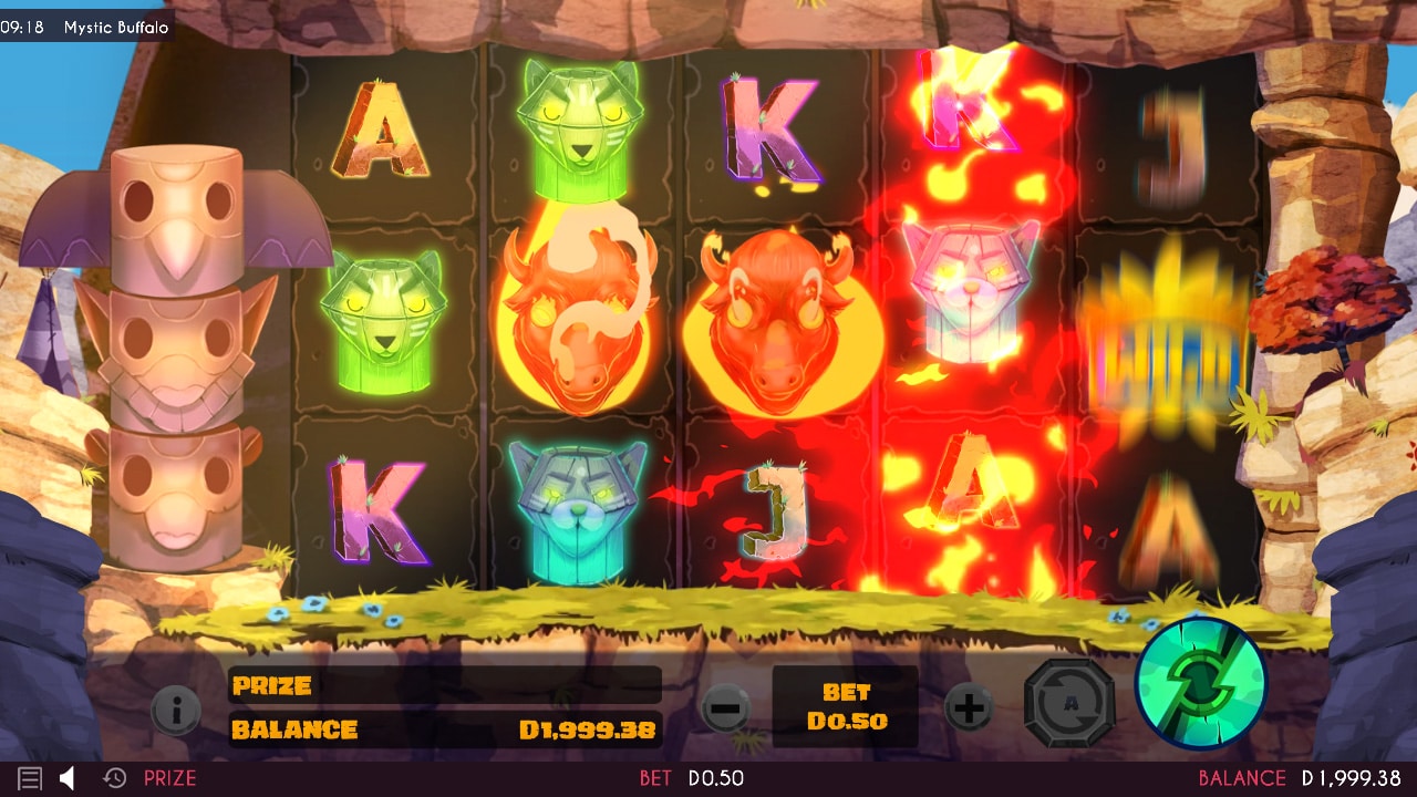 Скриншот слота Mystic Buffalo от Triple Cherry