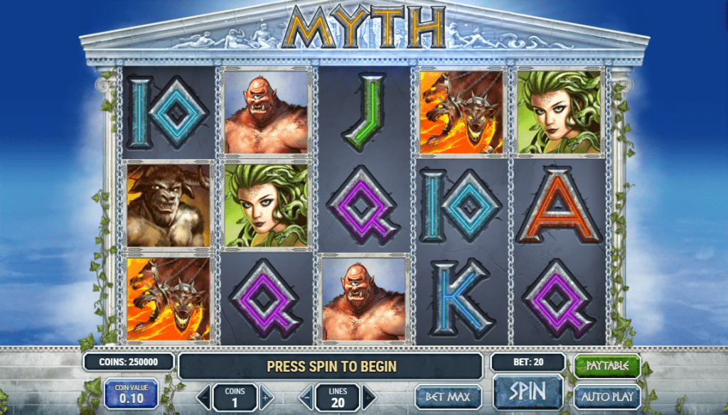 Скриншот слота Myth от Play'n GO