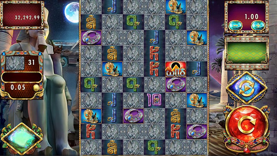 Скриншот слота Nefertiti’s Riches от Red Rake Gaming