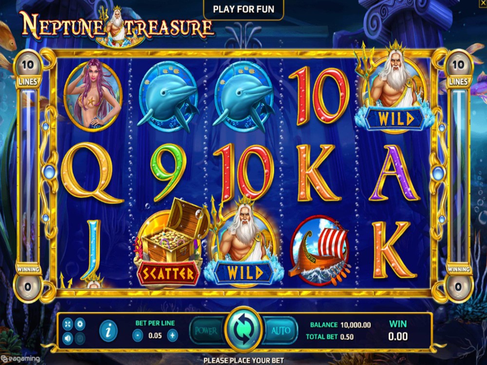 Скриншот слота Neptune Treasure от Eurasian Gaming