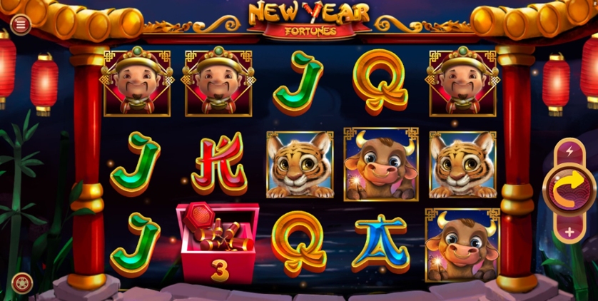 Скриншот слота New Year Fortunes от Mobilots