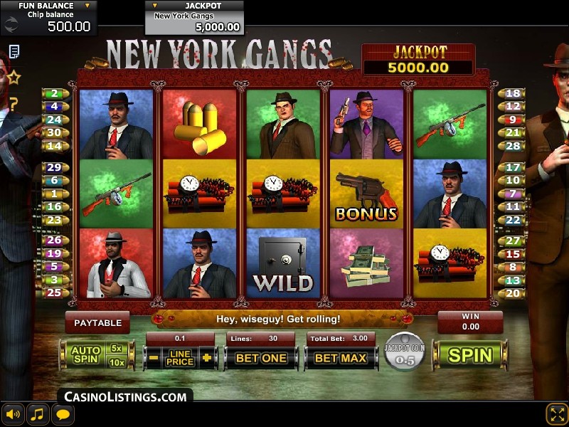 Скриншот слота New York Gangs от GamesOS