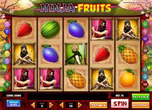 Скриншот слота Ninja Fruits от Play'n GO
