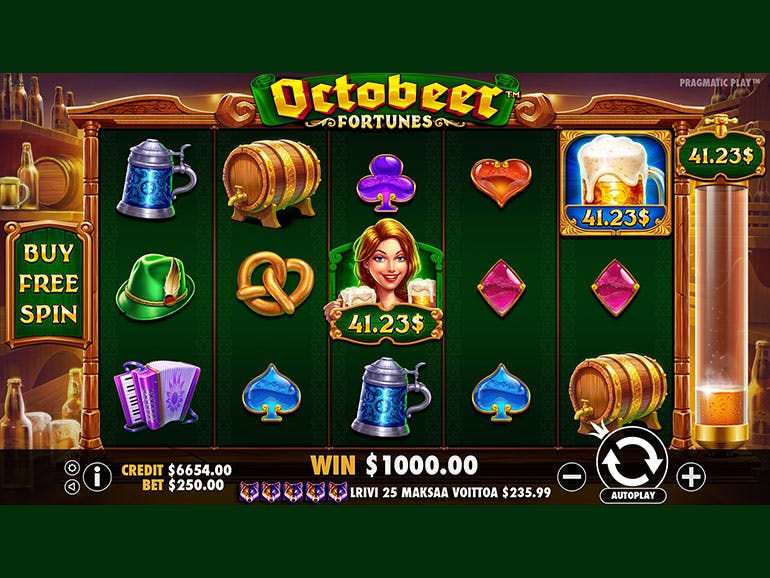 Скриншот слота Octobeer Fortunes от Pragmatic Play