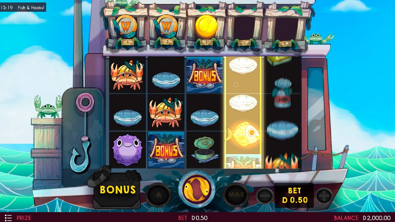 Скриншот слота On The Hook от Design Works Gaming