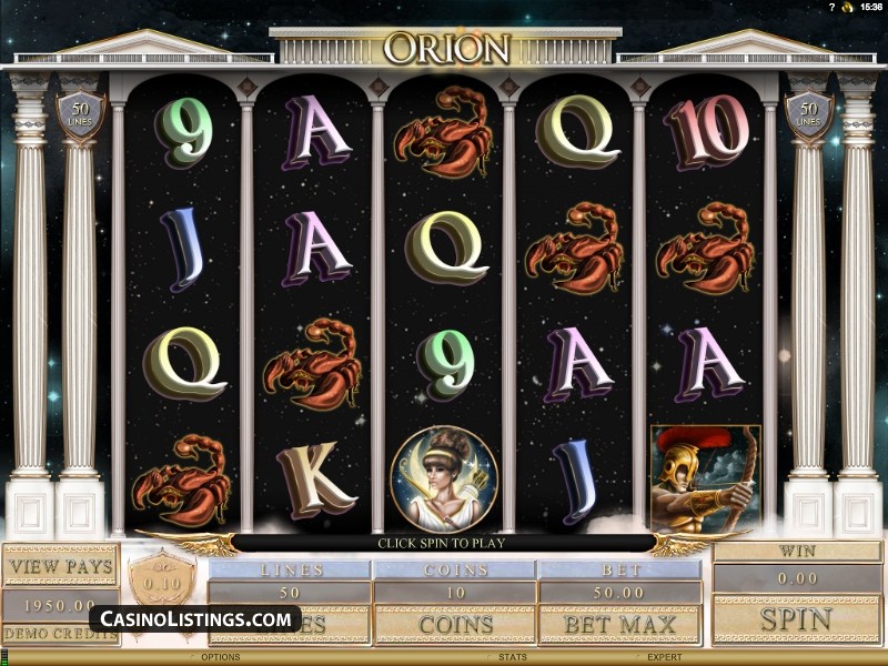 Скриншот слота Orion от Genesis Gaming