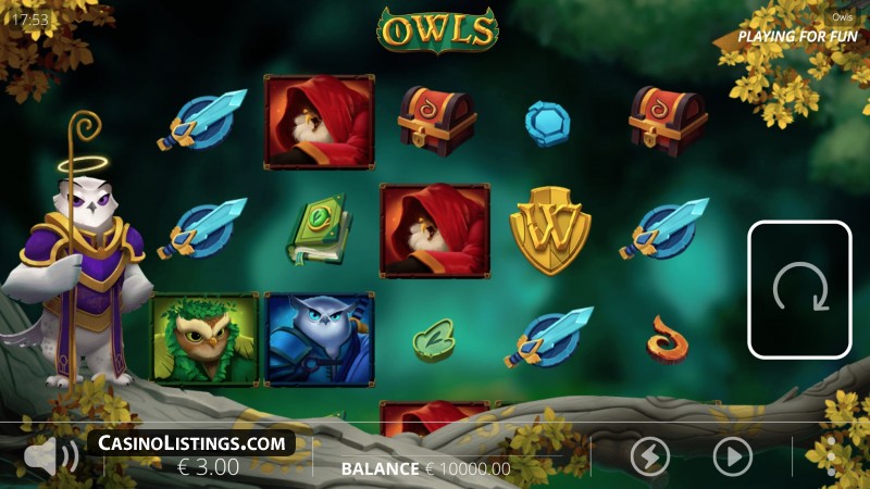 Скриншот слота Owls от NoLimit City