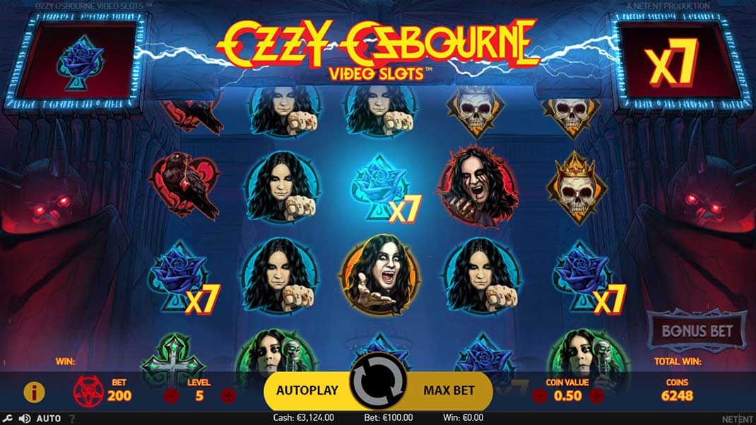 Скриншот слота Ozzy Osbourne от NetEnt