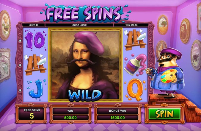 Скриншот слота Paint от Iron Dog Studio