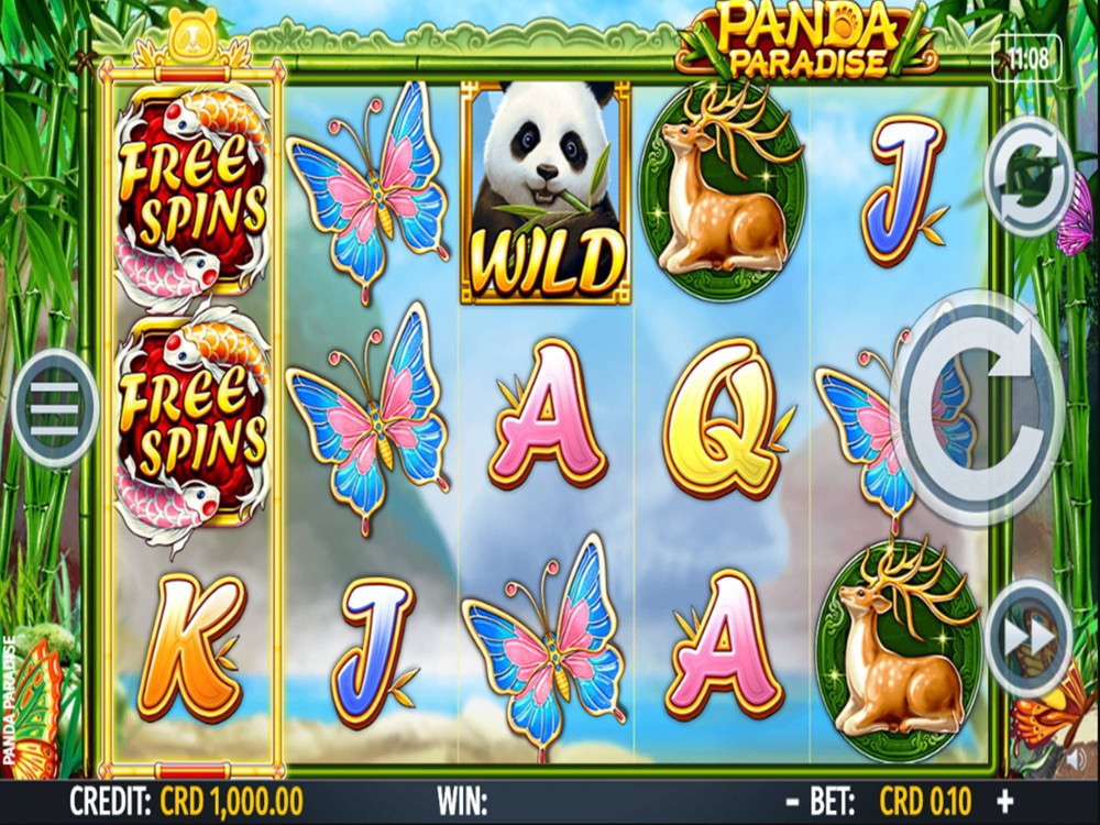 Скриншот слота Panda Paradise от Octavian Gaming