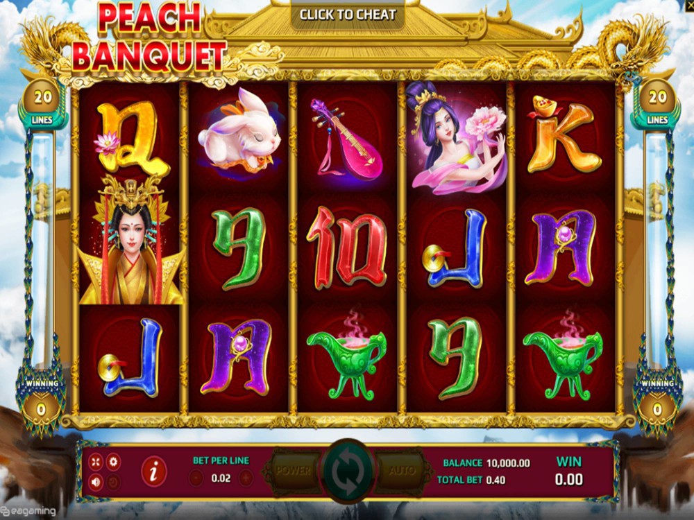 Скриншот слота Peach Banquet от Eurasian Gaming