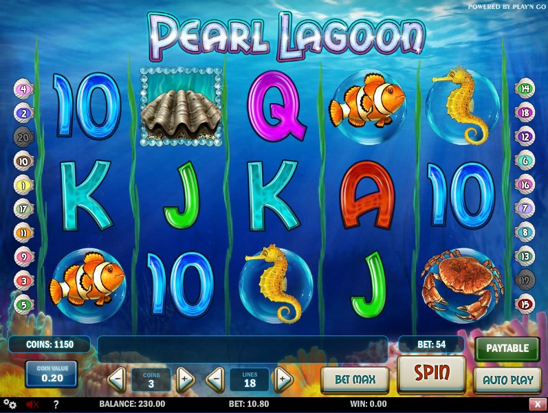 Скриншот слота Pearl Lagoon от Play'n GO