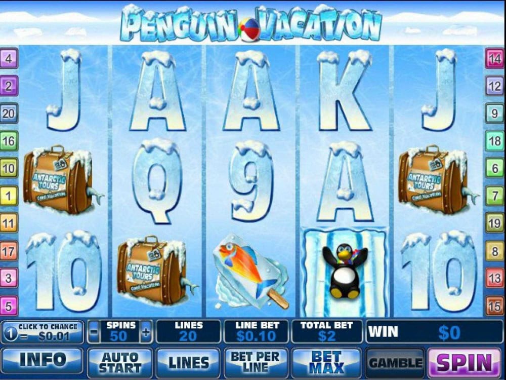 Скриншот слота Penguin Vacation от Playtech