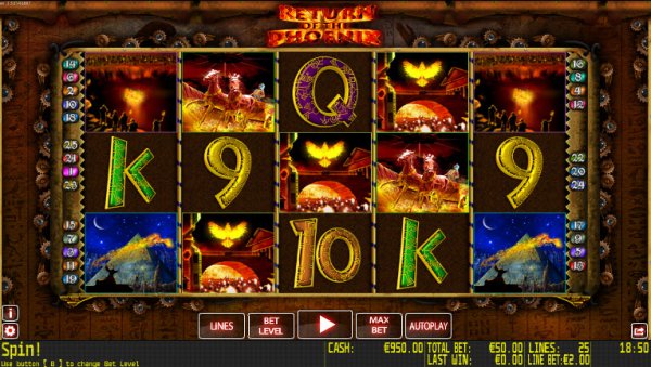 Скриншот слота Phoenix от ELK Studios