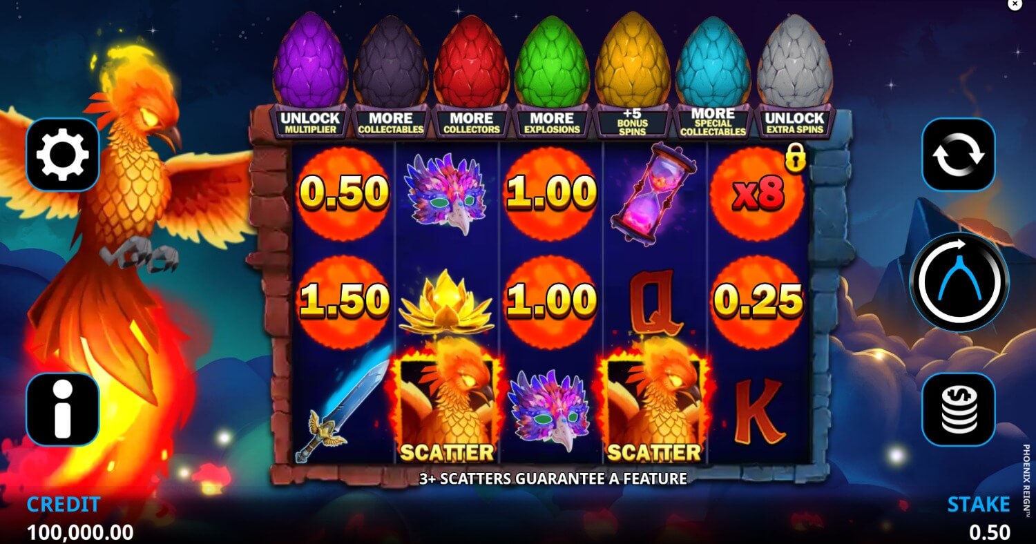 Скриншот слота Игра Phoenix от Red Tiger Gaming