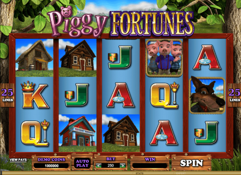 Скриншот слота Piggy Fortunes от Microgaming