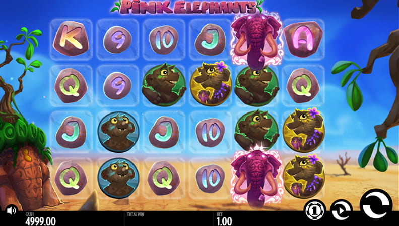 Скриншот слота Pink Elephants от Thunderkick