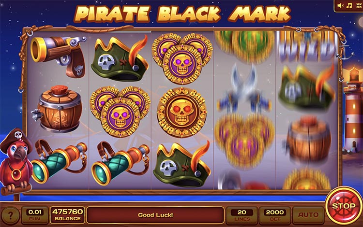 Скриншот слота Pirate Black Mark от Inbet Games