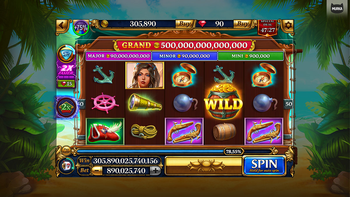 Скриншот слота Pirate от Igrosoft